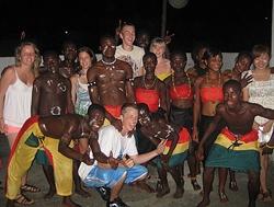 With traditional dancers With traditional dancers