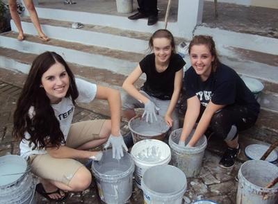 Painting the school Painting the school