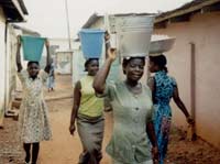 Fetching water in the Akuapem Hills Fetching water in the Akuapem Hills