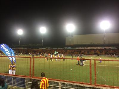 A game taking place at a stadium in Costa Rica A game taking place at a stadium in Costa Rica