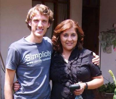 With my host mother With my host mother