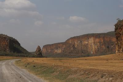 A view of Hells Gate National Park in Kenya A view of Hells Gate National Park in Kenya