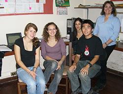 With volunteers and staff With volunteers and staff