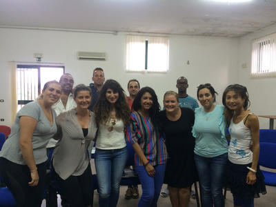 Volunteers at the Refugee Project in Italy Volunteers at the Refugee Project in Italy