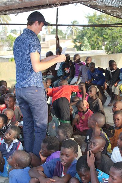 Noah teaching his students in Senegal Noah teaching his students in Senegal