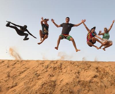 Volunteers enjoying their free time in Senegal Volunteers enjoying their free time in Senegal