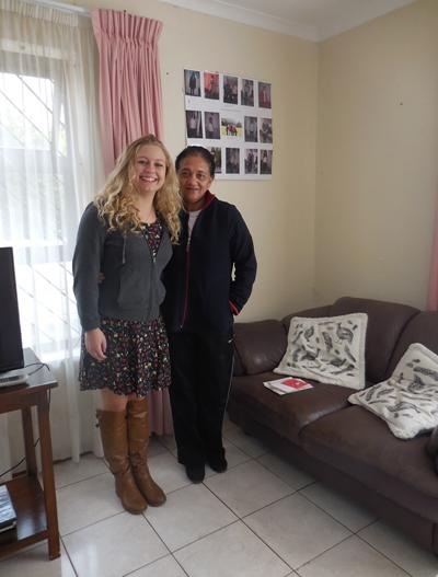 Olivia and her host mother, Eleanor Olivia F.