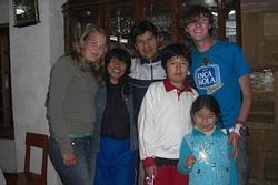 With my host family With my host family
