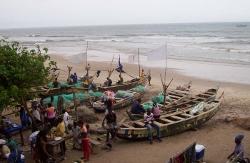 Fishing boats on the beach Fishing boats on the beach