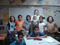 With some students With some students