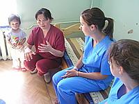 Doctor Erdenechimeg at the Paedriatic hospital