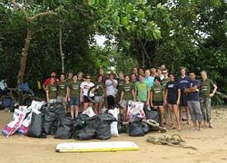 After beach clean-up After beach clean-up