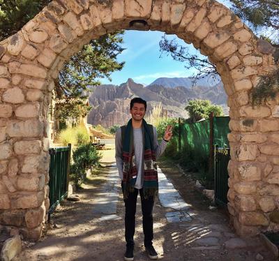 Robert sightseeing in a local town in Peru Robert sightseeing in a local town in Peru