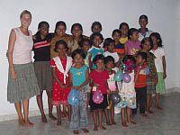 With the children