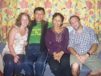 Me and host family Me and host family