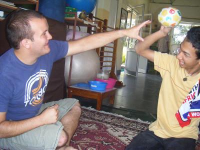 Playing with children Playing with children
