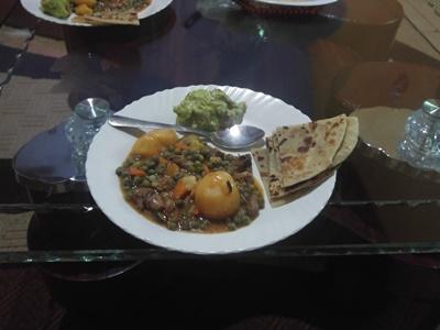 A typical Kenyan meal A typical Kenyan meal