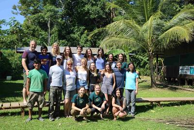 Conservation volunteers at Taricaya Ecological Reserve in Peru Conservation volunteers at Taricaya Ecological Reserve in Peru