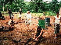 Making mud bricks Making mud bricks