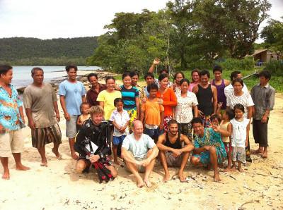 Volunteers and villagers Volunteers and villagers