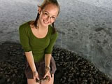 Me with the baby turtles Me with the baby turtles
