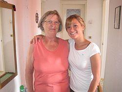 With my host mother With my host mother