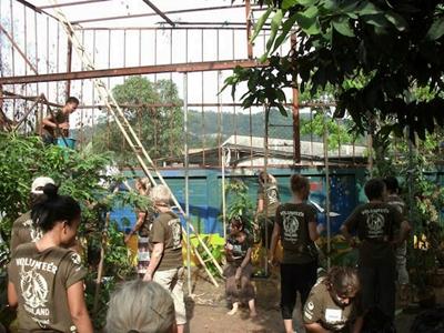 Volunteer outreach programme at a safe house in Thailand