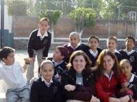 With fellow volunteer and some of my class With fellow volunteer and some of my class