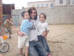 With kids at placement With kids at placement