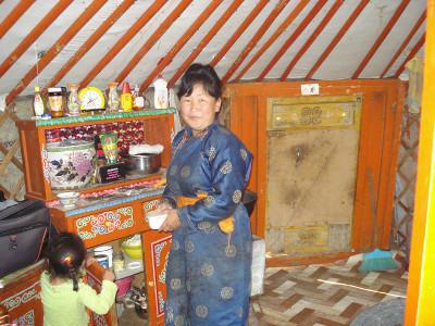 Host mother in the ger Host mother in the ger