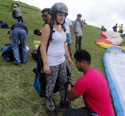 Paragliding in Pokhara, Nepal Paragliding in Pokhara, Nepal