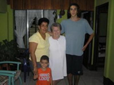 Dans la famille d'accueil