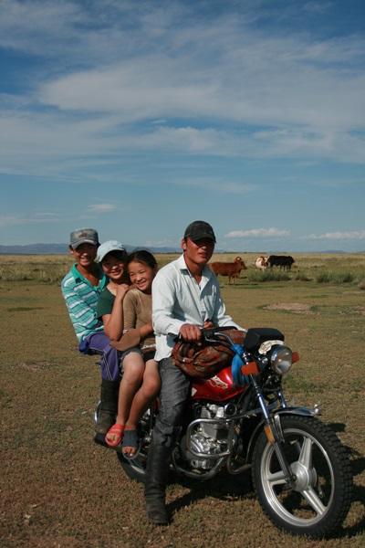 La famille en moto La famille en moto