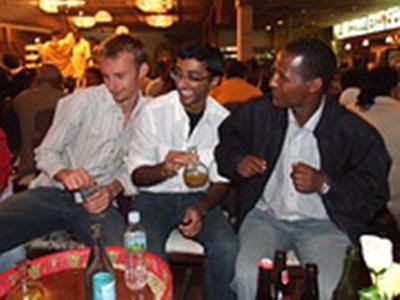 Avec l'équipe. David Genty, Ethiopie