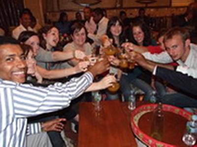 Soirée entre volontaires. David Genty, Ethiopie