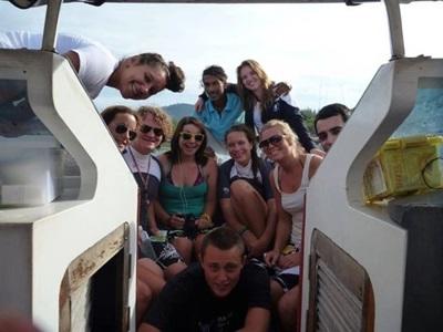 Eco-volontaires sur le bateau Eco-volontaires sur le bateau