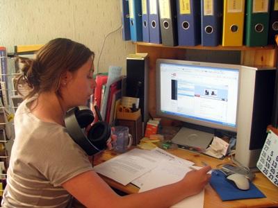 En plein travail