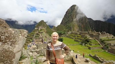 Volontaire française au Machu Picchu Volontaire française au Machu Picchu