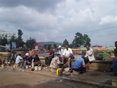 Scène de rue en Ethiopie Scène de rue en Ethiopie