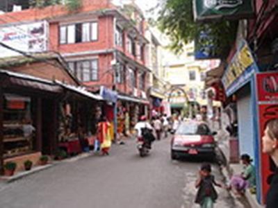 Marie Gudin, Népal. Les rue de Thamel