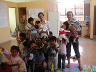 Dans l'orphelinat. Nicole Montet, Bolivie