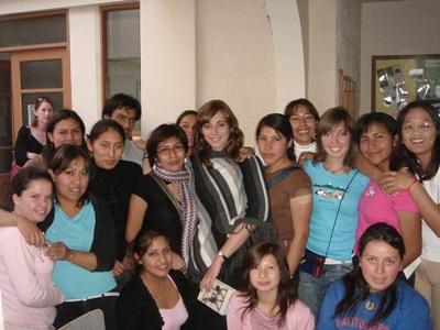 Vanina Preney, Bolivie, avec les élèves Vanina Preney, Bolivie, avec les élèves