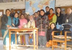 Bram Donkers lesgeven in Nepal