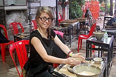 Ineke Van der Biest - Sociaal project, Cambodja Ineke Van der Biest in Cambodja